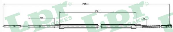 Linka hamulca ręcznego LPR C0072B