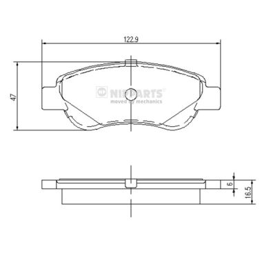 Klocki hamulcowe NIPPARTS J3602122