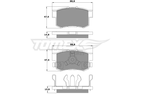 Klocki hamulcowe TOMEX BRAKES TX 17-53