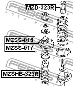 Osłona  miecha powietrznego FEBEST MZSHB-323R