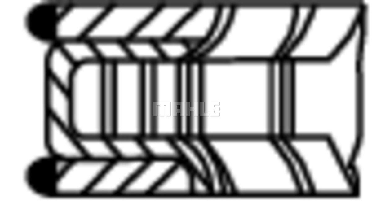 Pierścienie tłokowe MAHLE 001 RS 11128 0V1