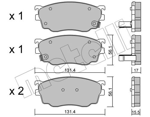 Klocki hamulcowe METELLI 22-0301-0