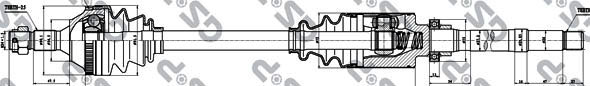 Półoś napędowa GSP 245156