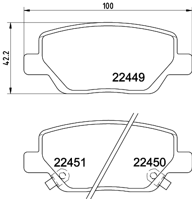 Klocki hamulcowe HELLA 8DB 355 025-861