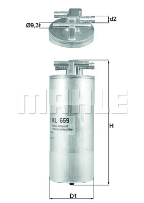 Filtr paliwa KNECHT KL 659