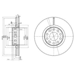 Tarcza hamulcowa DELPHI BG3033