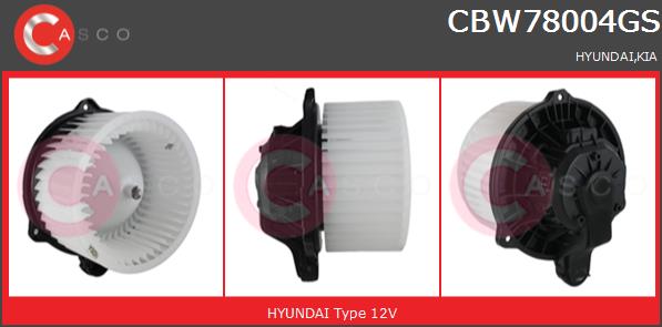 Wentylator wnętrza CASCO CBW78004GS