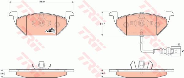 Klocki hamulcowe TRW GDB1658