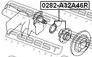 Piasta koła FEBEST 0282-A32A46R