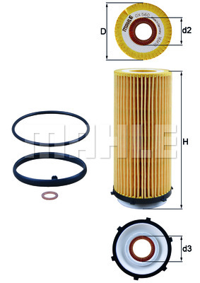 Filtr oleju KNECHT OX 560D