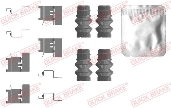 Zestaw akcesoriów montażowych  klocków hamulcowych QUICK BRAKE 109-0120