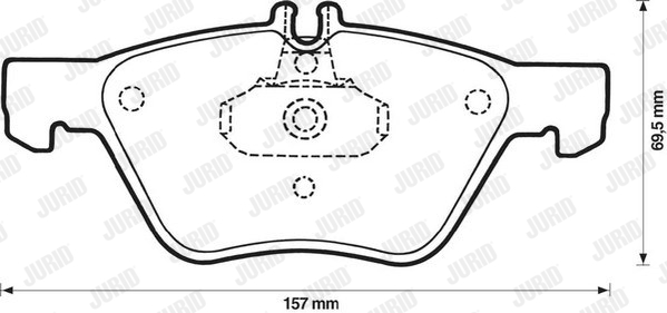 Klocki hamulcowe JURID 571876J
