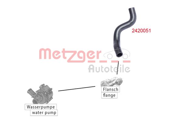 Przewód układu chłodzenia METZGER 2420051