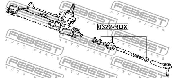 Drążek kierowniczy FEBEST 0322-RDX
