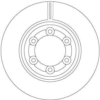Tarcza hamulcowa TRW DF6984