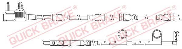 Czujnik zużycia klocków QUICK BRAKE WS 0330 A