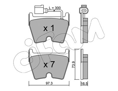 Klocki hamulcowe CIFAM 822-1043-1