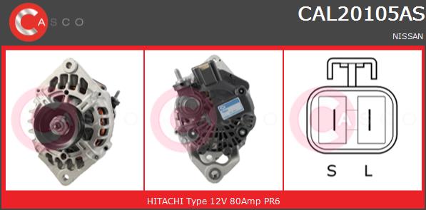 Alternator CASCO CAL20105AS
