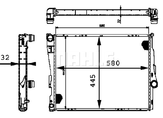 Chłodnica MAHLE CR 458 000P