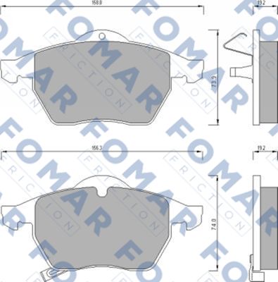 Klocki hamulcowe FOMAR FRICTION FO 667181