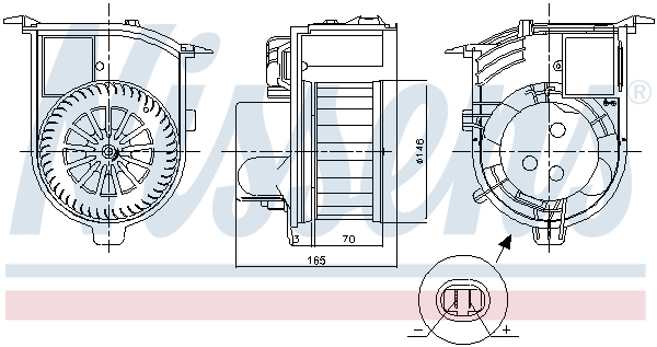 Wentylator wnętrza NISSENS 87843