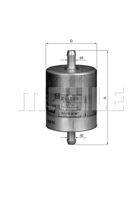Filtr paliwa MAHLE KL 145