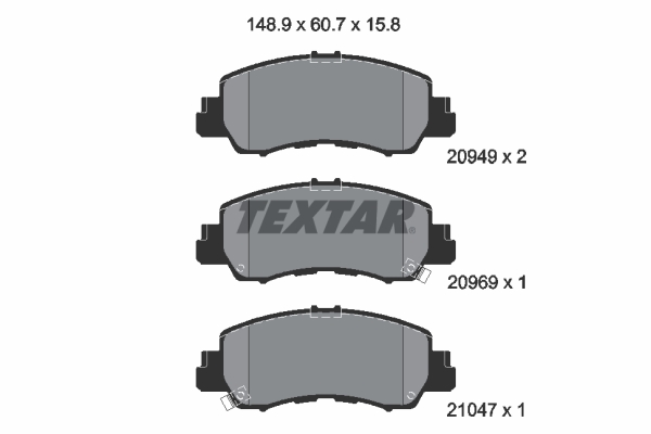 Klocki hamulcowe TEXTAR 2094901
