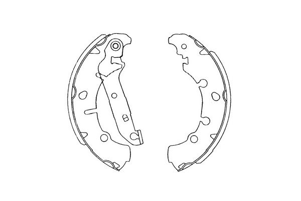 Zestaw szczęk hamulcowych KAVO PARTS KBS-5402