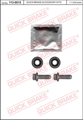 Zestaw naprawczy zacisk hamulcowy QUICK BRAKE 113-0015