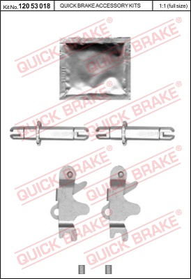 Zestaw naprawczy rozpieracza QUICK BRAKE 120 53 018