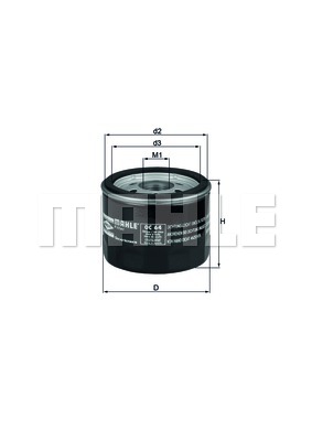 Filtr oleju MAHLE OC 64