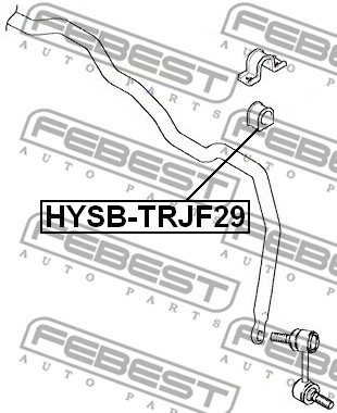 Guma stabilizatora FEBEST HYSB-TRJF29