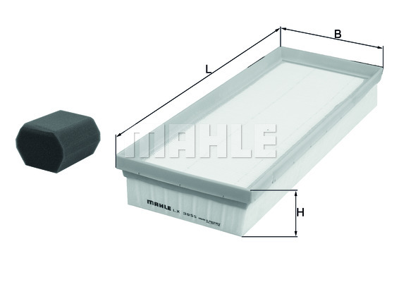 Filtr powietrza KNECHT LX 3955 KIT