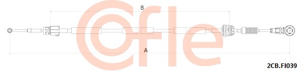 Linka dźwigni zmiany biegów COFLE 2CB.FI039