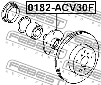 Piasta koła FEBEST 0182-ACV30F