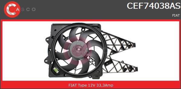 Wentylator CASCO CEF74038AS