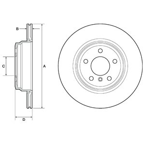 Tarcza hamulcowa DELPHI BG4665C