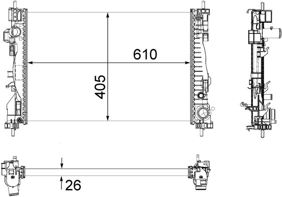 Chłodnica MAGNETI MARELLI 350213129700