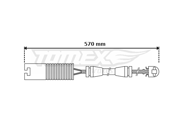 Czujnik zużycia klocków TOMEX BRAKES TX 30-31