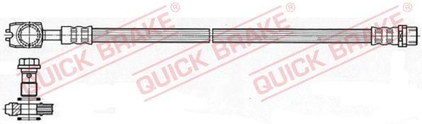 Przewód hamulcowy elastyczny QUICK BRAKE 50.048X