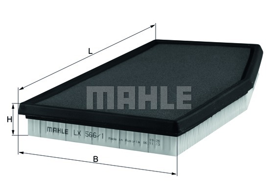Filtr powietrza MAHLE LX 566/1