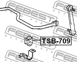 Guma stabilizatora FEBEST TSB-709
