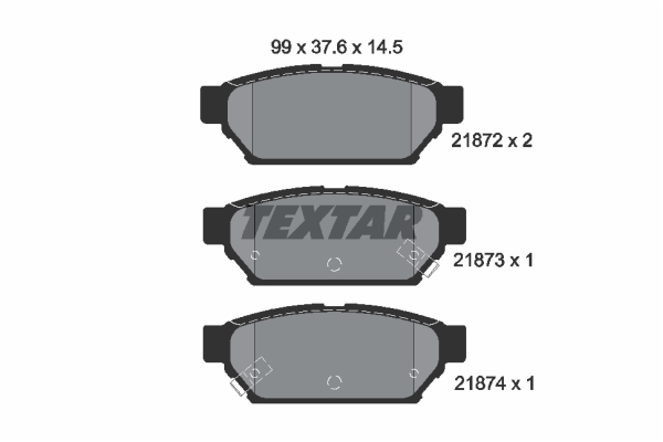 Klocki hamulcowe TEXTAR 2187202