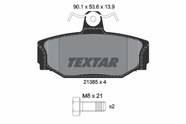 Klocki hamulcowe TEXTAR 2138501