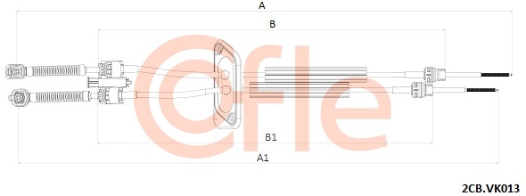 Linka dźwigni zmiany biegów COFLE 92.2CB.VK013