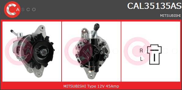 Alternator CASCO CAL35135AS