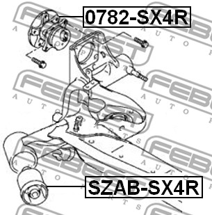 Łożyskowanie  korpusu osi FEBEST SZAB-SX4R