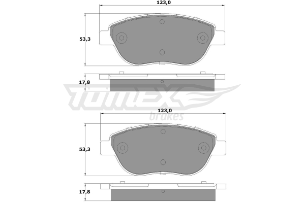 Klocki hamulcowe TOMEX BRAKES TX 12-483