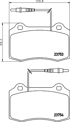 Klocki hamulcowe HELLA 8DB 355 018-631
