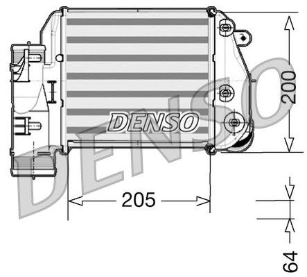 Chłodnica powietrza intercooler DENSO DIT02025